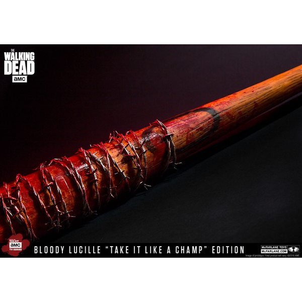 AMC Walking Dead LUCILLE "Take it Like a Champ" Edition Bloody Negan Bat
